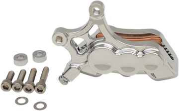 ARLEN NESS 6-Piston Caliper - Front Right - Chrome - 14" 02-212
