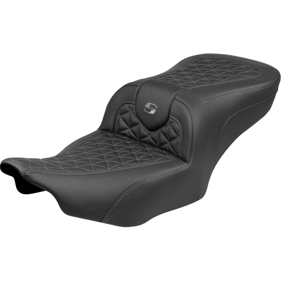 Saddlemen Roadsofa Seat Without Backrest Gray Stitch FLH/FLT '23-'25