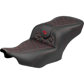 Saddlemen Roadsofa Seat Without Backrest Red Stitch FLH/FLT '23-'25