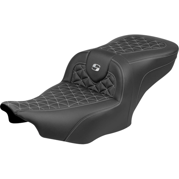Saddlemen Roadsofa Seat Without Backrest Silver Stitch FLH/FLT '23-'25
