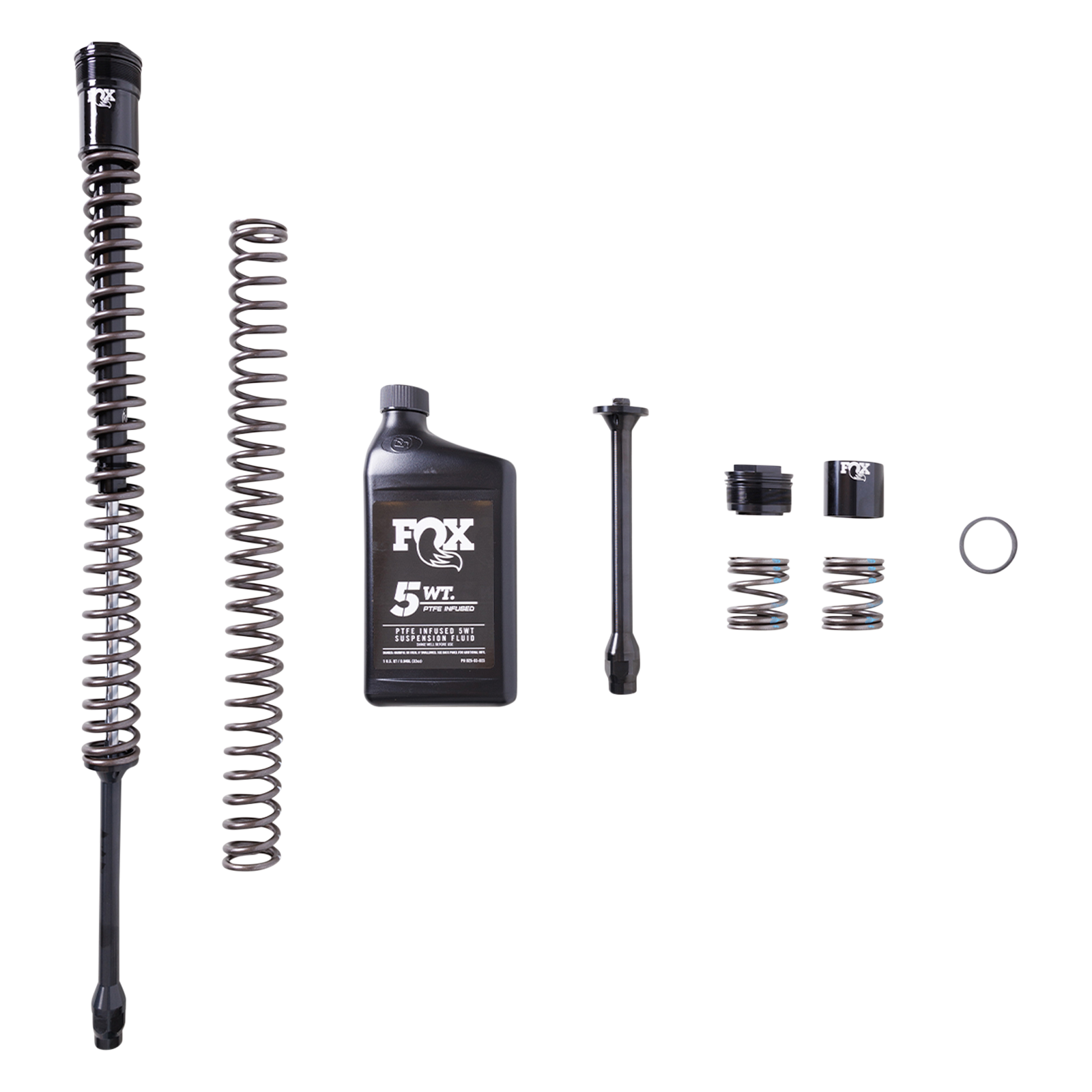 FOX 49mm Long Fork Cartridge for Harley Touring — cartridge kit with springs, damper rod and FOX 5WT suspension oil