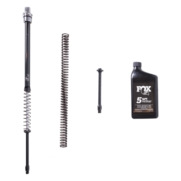 FOX GRIP 41mm Fork Cartridge Kit for Harley Touring — cartridge, coil spring, damper rod and FOX 5WT oil bottle