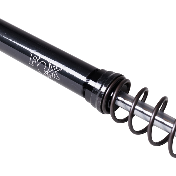 FOX GRIP 41mm Fork Cartridge Kit for Harley Touring - black cartridge tube and coil spring close-up