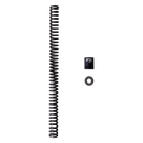 FOX 49mm V-Twin Fork Spring Kit for Harley Dyna — black coil spring with polished damper rod