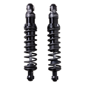 Pair of FOX IFP V-Twin rear shocks for Harley Touring, black Street Performance series