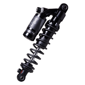 FOX RC-1 Piggyback Shocks for Harley Sportster — black adjustable rear coil shock