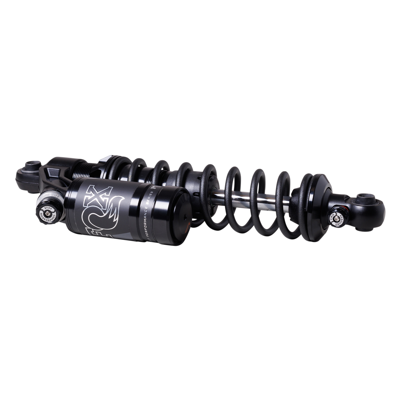 FOX RC-1 Piggyback shock for Harley Sportster, black rear reservoir