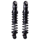 Pair of FOX IFP-R V-Twin rear shocks for Harley FXR, matte black, 12-position adjustable rebound