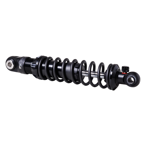 FOX IFP-R rear shock with rebound adjuster for Harley FXR, black coil spring and eyelet mounts