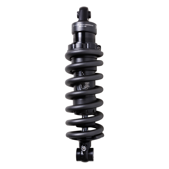 FOX IFP-QSR rear shock for Harley Softail MY20+ — matte black Street Performance coil-over with 3-position QSR rebound