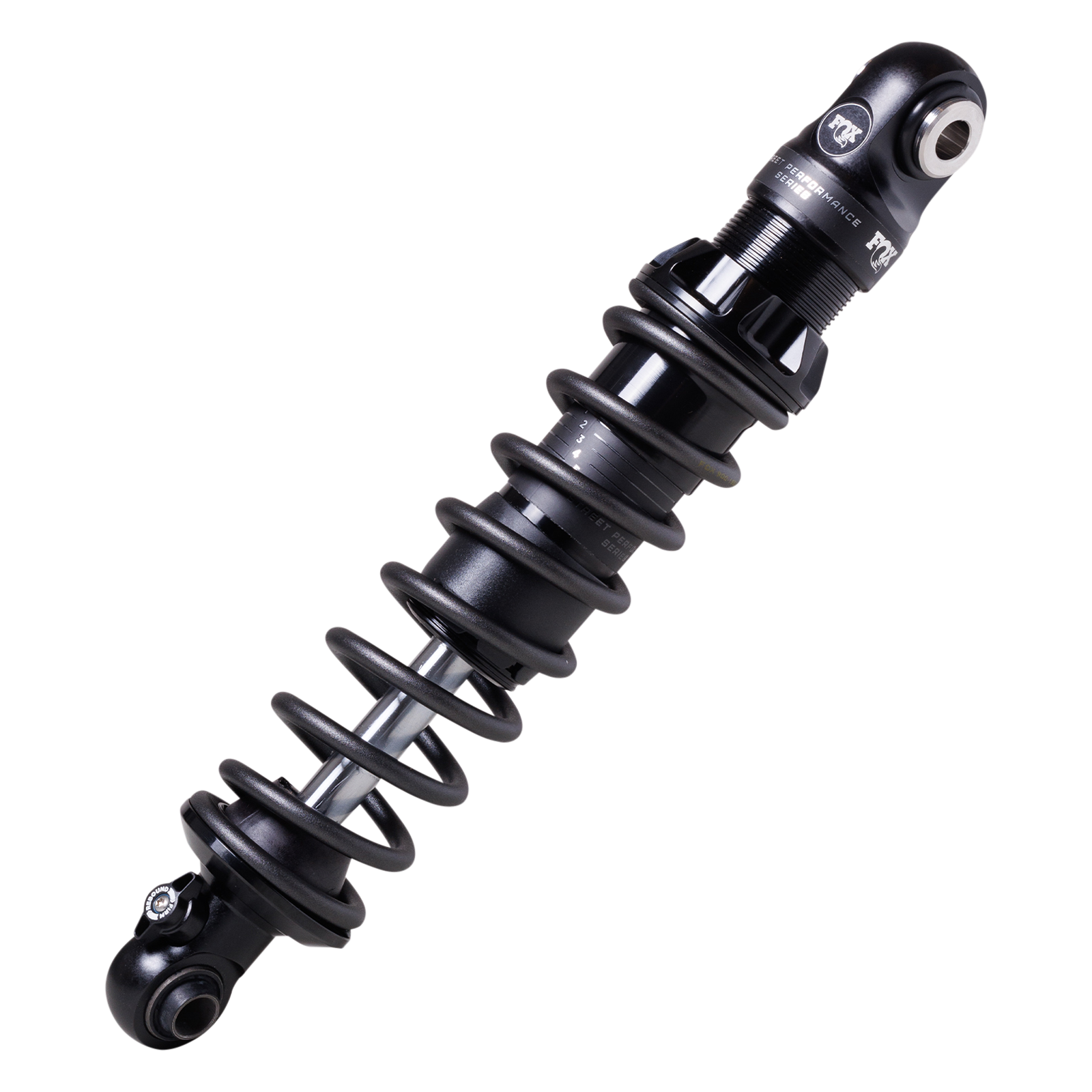 FOX IFP-QSR rear shock for Harley Touring — black adjustable coil-over suspension