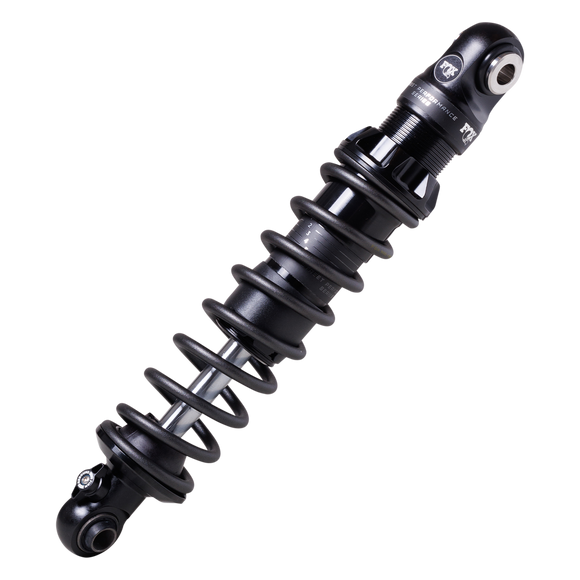 FOX IFP-QSR rear shock for Harley Touring — black adjustable coil-over suspension