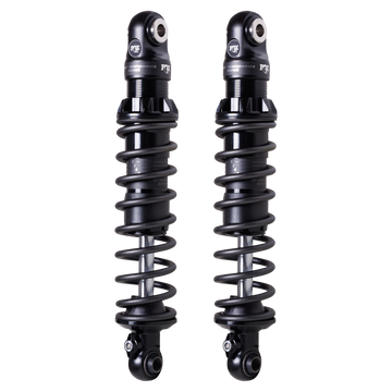 FOX IFP-QSR rear shocks for Harley Dyna — Street Performance pair, matte black, adjustable