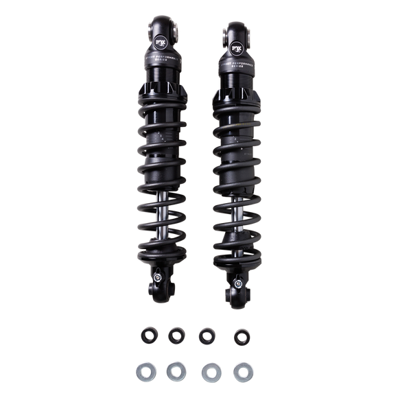 Pair of FOX IFP-QSR rear shocks for Harley Dyna with springs and mounting hardware