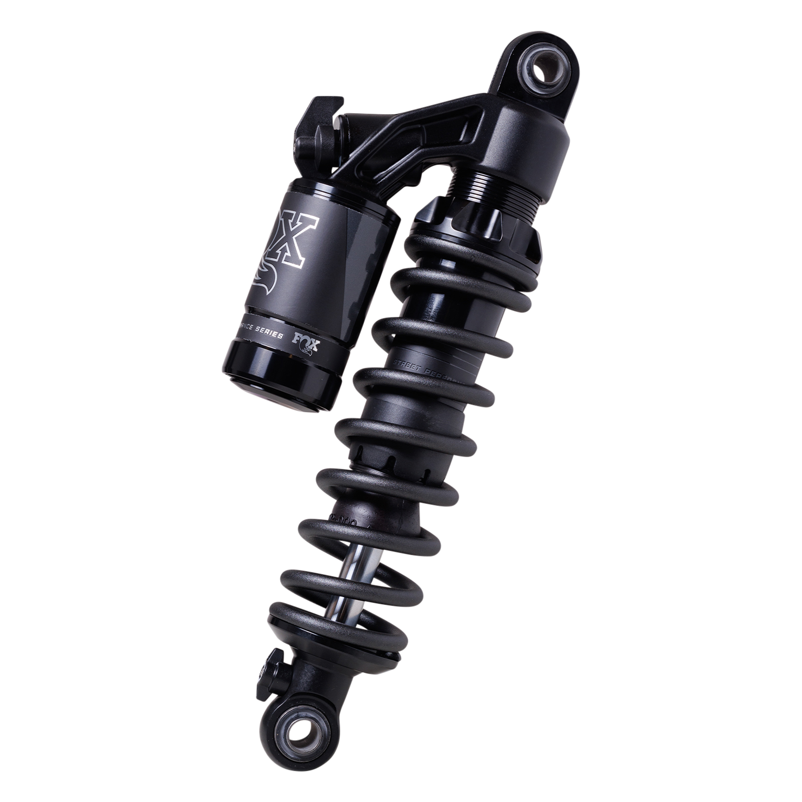 FOX QS3-QSR piggyback rear shock for Harley Dyna, black