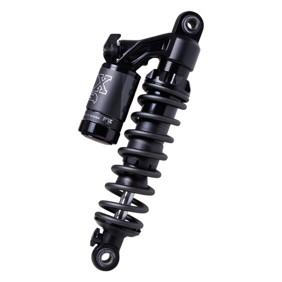 FOX QS3-QSR piggyback rear shock for Harley Dyna, black