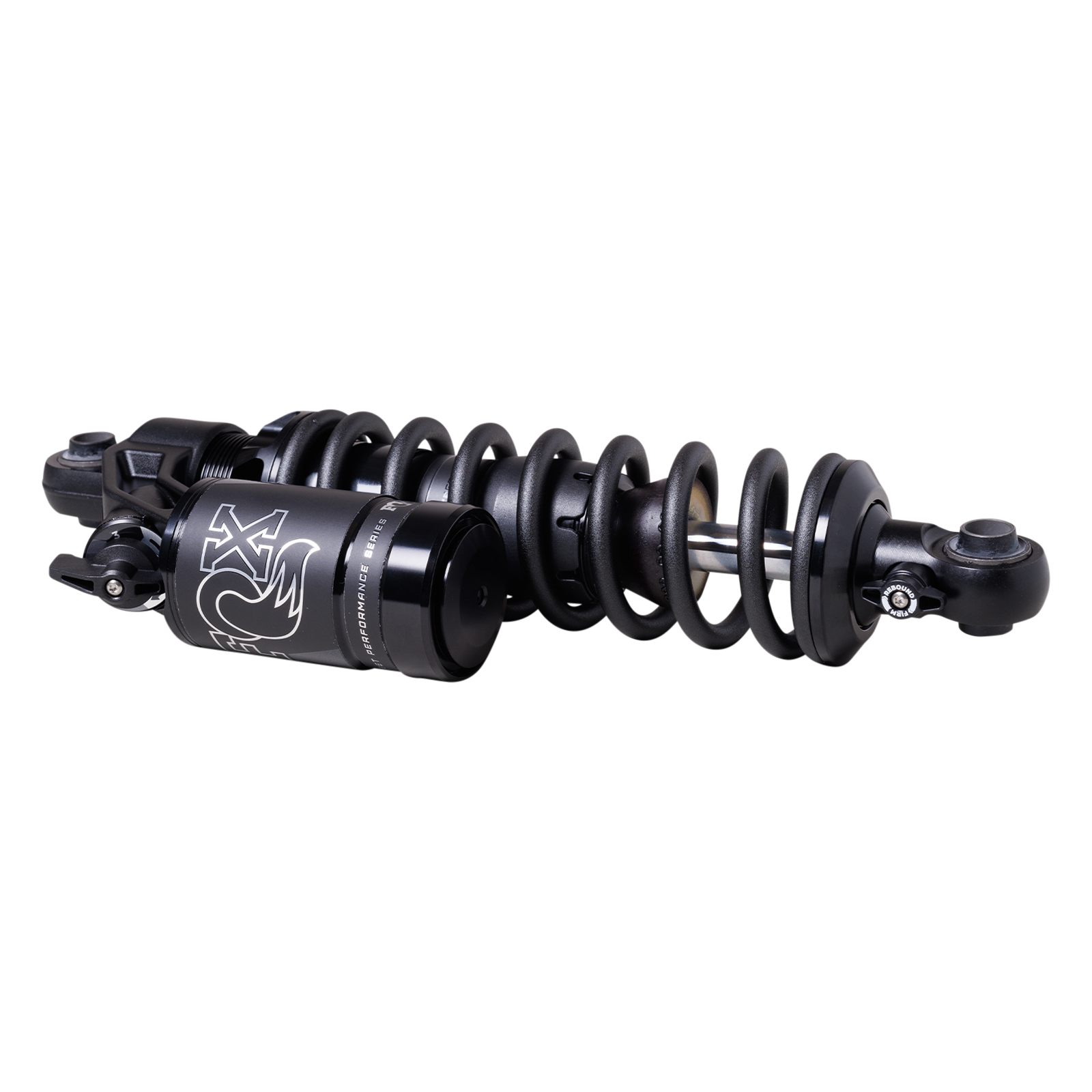 FOX QS3-QSR piggyback rear shock for Harley Dyna, black adjustable performance shock absorber