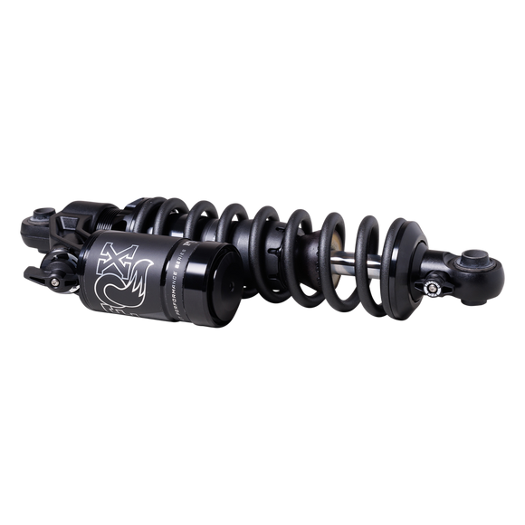 FOX QS3-QSR piggyback rear shock for Harley Dyna, black adjustable performance shock absorber