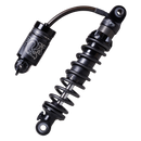 FOX QS3-QSR Remote Resi rear shock for Harley Touring — black adjustable remote-reservoir coil