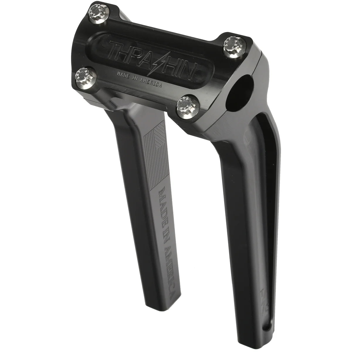 THRASHIN SUPPLY CO. Handlebar Risers - Pull Back - 9-1/2" - Black TSC-9525-1