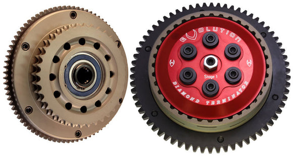 EVOLUTION INDUSTRIES - STAGE-1 COMPLETE CLUTCH BASKET ASSEMBLIES - '90-06 EVO & TWIN CAM