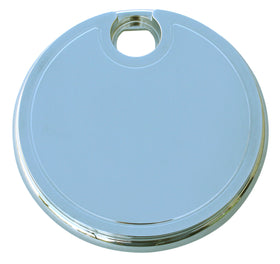 Chrome billet fuel door (Part 908310), smooth, fits 1992-2007 Harley-Davidson FLH models