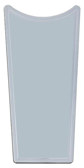 Chrome smooth billet aluminum dash insert (tank panel) for Harley-Davidson Electra Glide and Road Glide, Part #908330