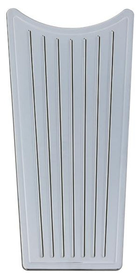 Chrome ball-milled billet dash insert (tank panel) with vertical milled grooves, Part 908335, fits Harley-Davidson Electra Glide and Road Glide