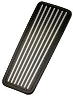 Black anodized billet dash insert with ball-milled polished vertical grooves — Part #908345B, fits 2008+ Harley-Davidson Electra Glide