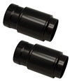 Smooth Black Billet Fork Slider Covers, Pair