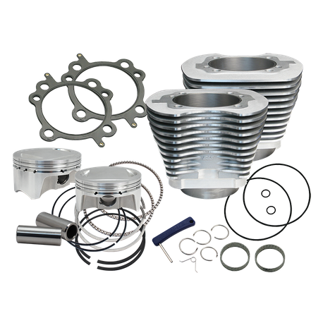 S&S Cycle - 107" Bolt-In Big Bore Kit for 2007-'17 HD® Big Twins (except '17 touring) - Silver Finish
