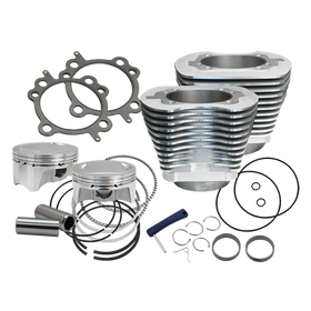S&S Cycle - 107" Bolt-In Big Bore Kit for 2007-'17 HD® Big Twins (except '17 touring) - Silver Finish