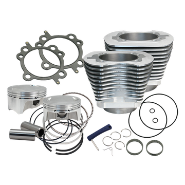 S&S Cycle - 107" Bolt-In Big Bore Kit for 2007-'17 HD® Big Twins (except '17 touring) - Silver Finish