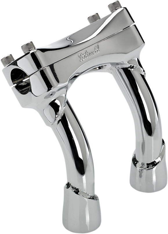 BILTWELL Murdock Handlebar Risers - Pullback - 6" - Chrome 6404-105-06