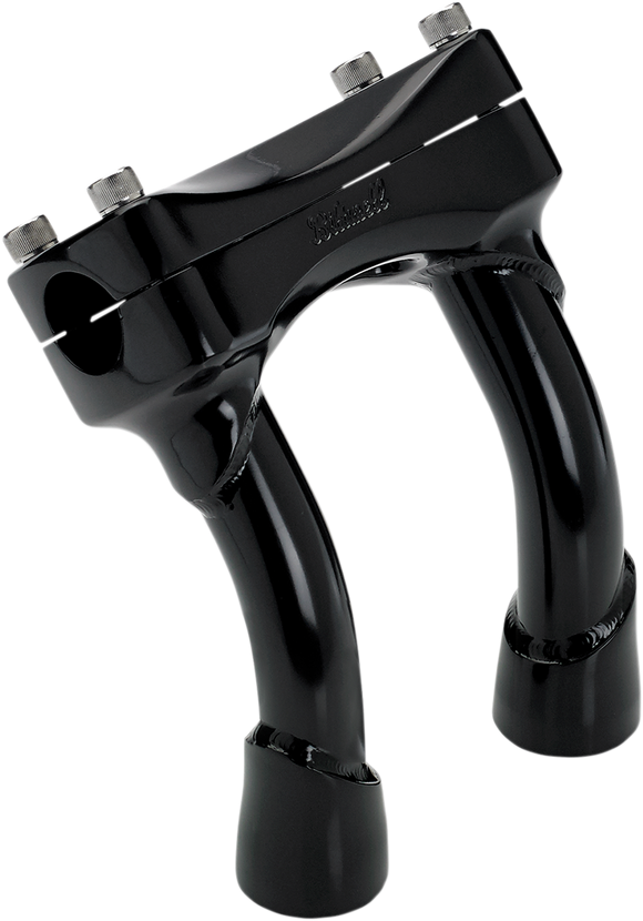 BILTWELL Murdock Handlebar Risers - Pullback - 6" - Black 6404-201-06