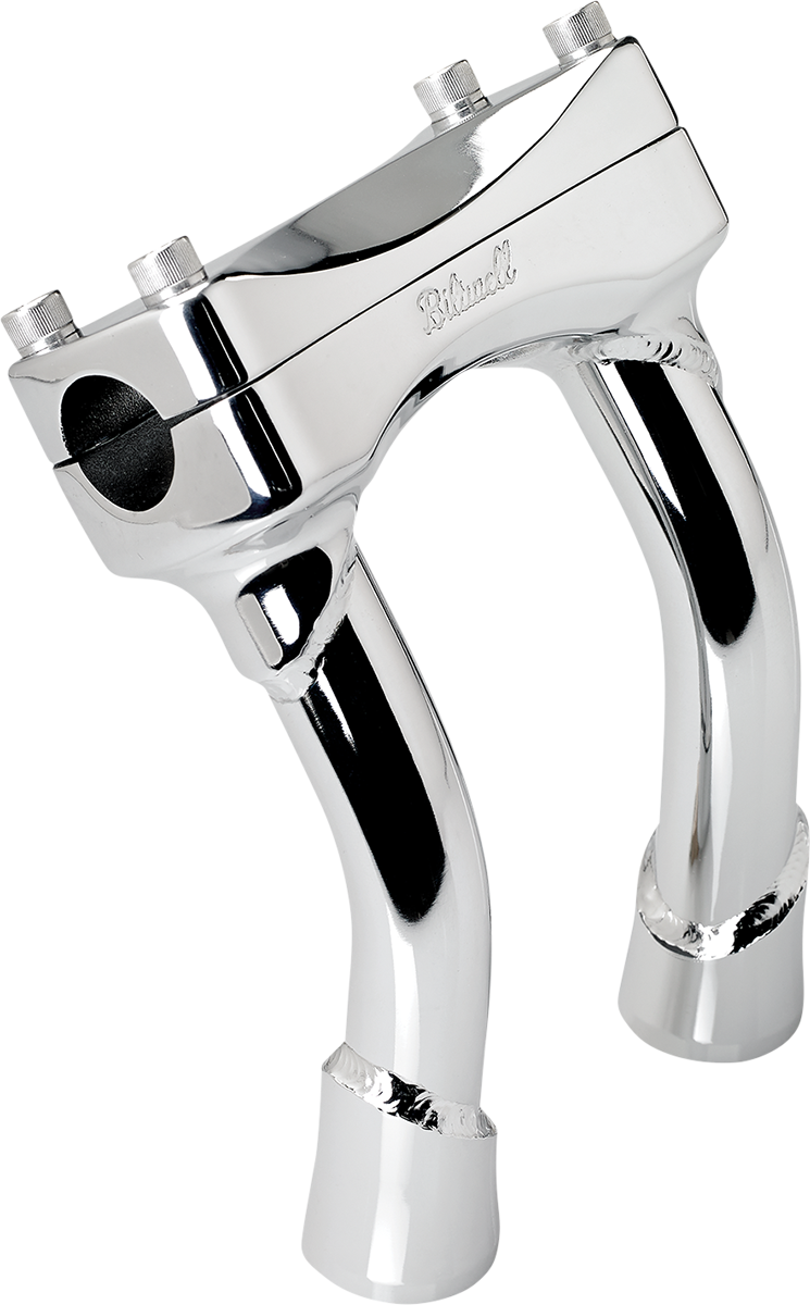 BILTWELL Murdock O/S Risers - Pullback - 6" - Chrome 6414-105-06
