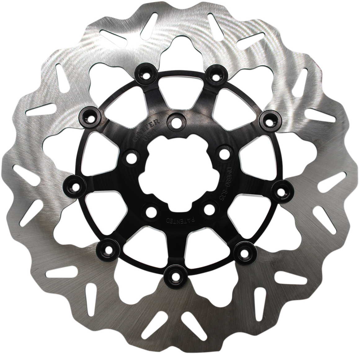 GBRAKES Front Wave? Rotor - Black Carrier DF680CW-C