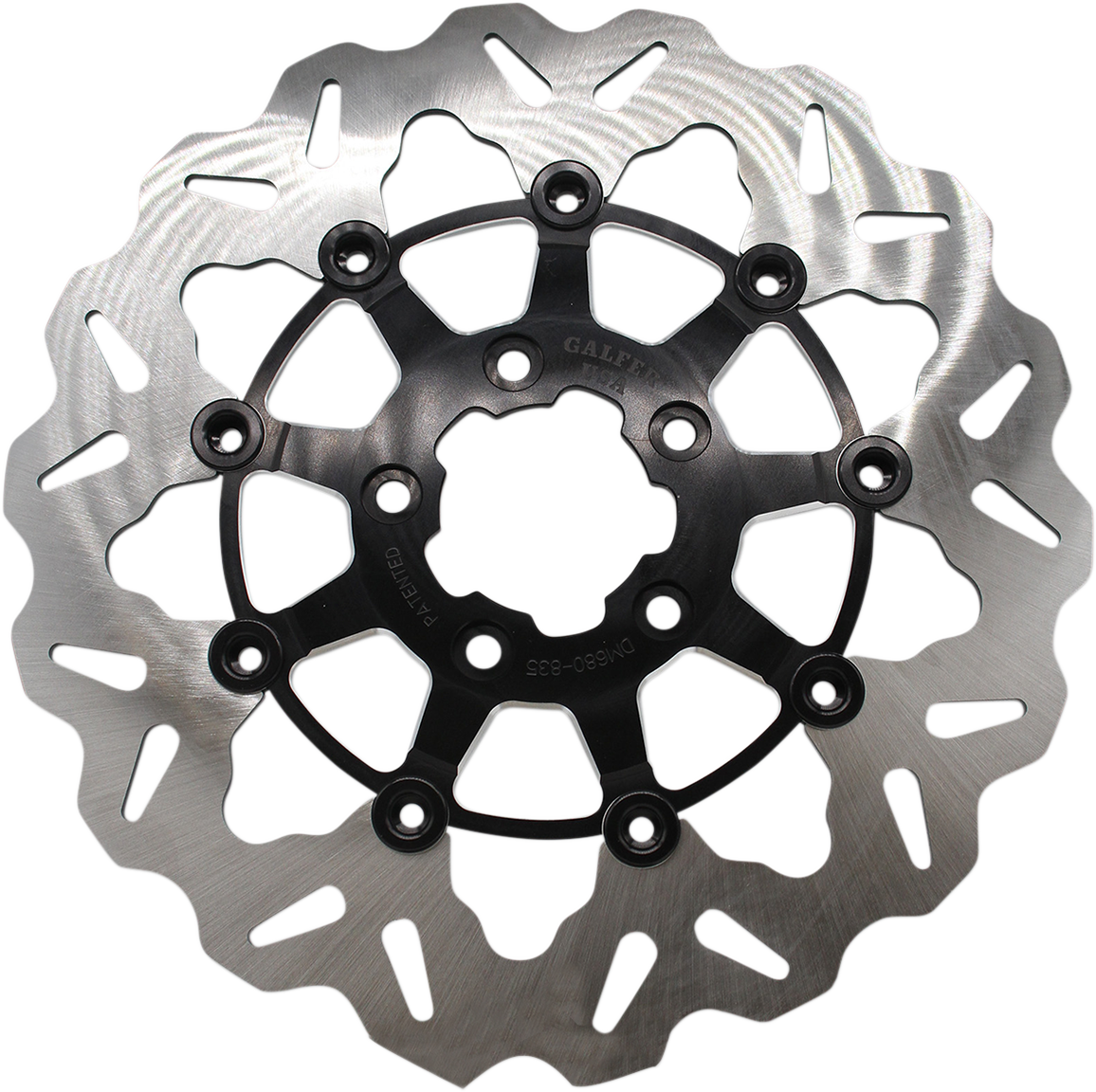 GBRAKES Front Wave? Rotor - Black Carrier DF835CW-C