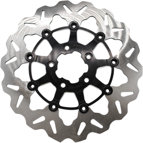 GBRAKES Front Wave? Rotor - Black Carrier DF835CW-C