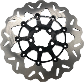 GBRAKES Rear Wave? Rotor - Black Carrier DF681CWS-C