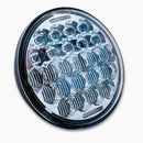 Boogie Co BMF Chrome Headlight 5.75" for Harley Dyna, FXR, & Sportster - Side view