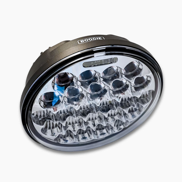 Boogie Co BMF Chrome Headlight 5.75" Top View