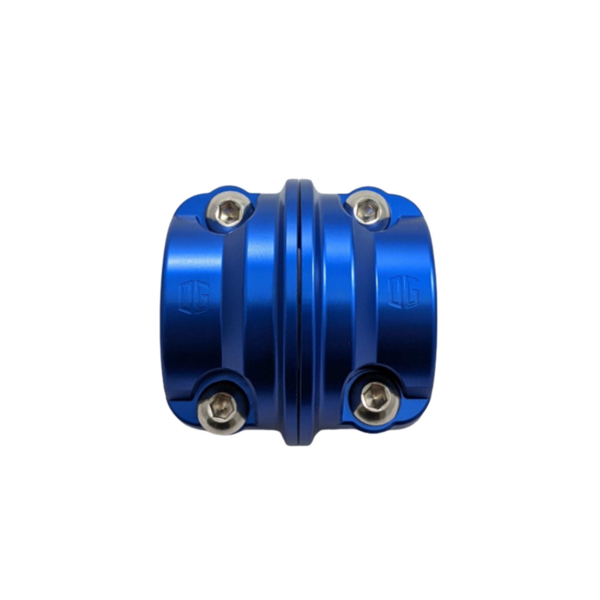 Blue billet clutch brake perch clamp for motorcycle handlebars