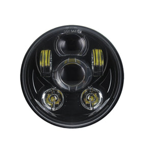 5.75" OG projector LED headlight for Harley‑Davidson, black housing