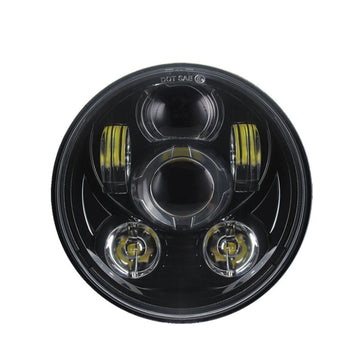 5.75" OG projector LED headlight for Harley‑Davidson, black housing