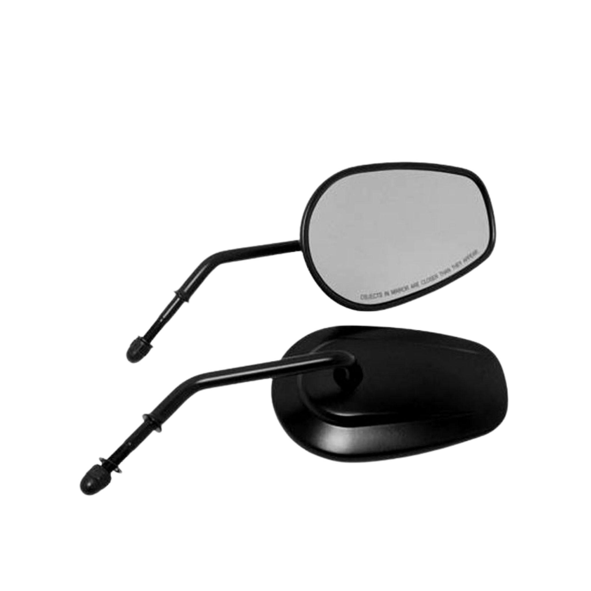 Pair of Original Garage Moto gloss black OEM-style tapered motorcycle mirrors