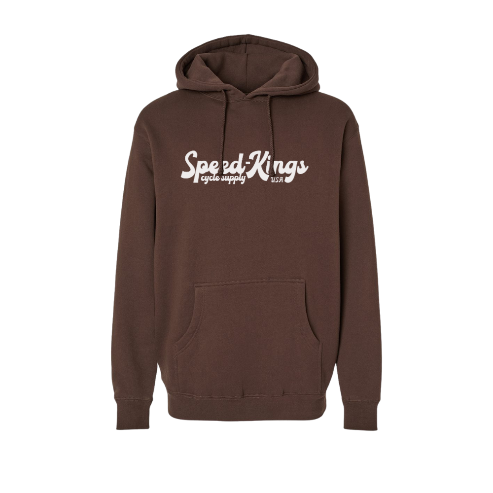 Running Pyramid Hoodie Brown - Heavyweight Cotton/Poly Pullover