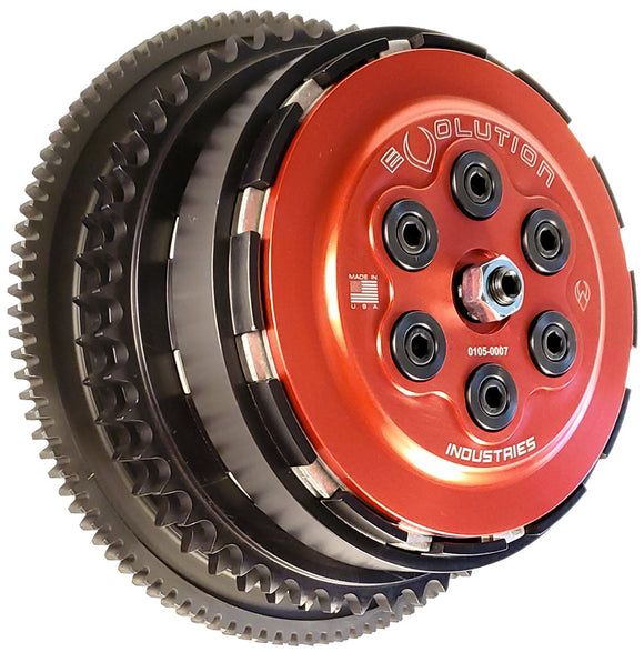 EVOLUTION INDUSTRIES - *RACE-ONLY* COMPLETE CLUTCH BASKET ASSEMBLIES - '07-21 BIG TWIN & Dyna