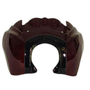 Crimson red glossy motorcycle front fairing