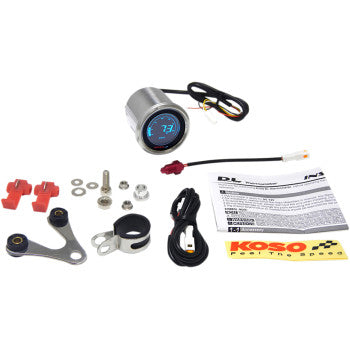 KOSO - DL-01T WATER TEMPERATURE METER - CHROME - 0